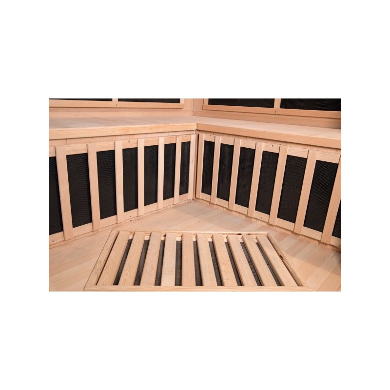 HeatWave 3-Person Sonoma Hemlock Infrared Sauna with 7 Carbon Heaters (SA7019)