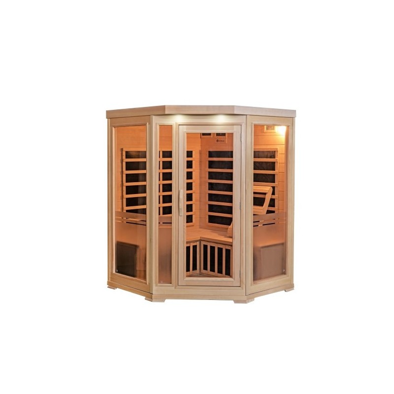 HeatWave 3-Person Sonoma Hemlock Infrared Sauna with 7 Carbon Heaters (SA7019)