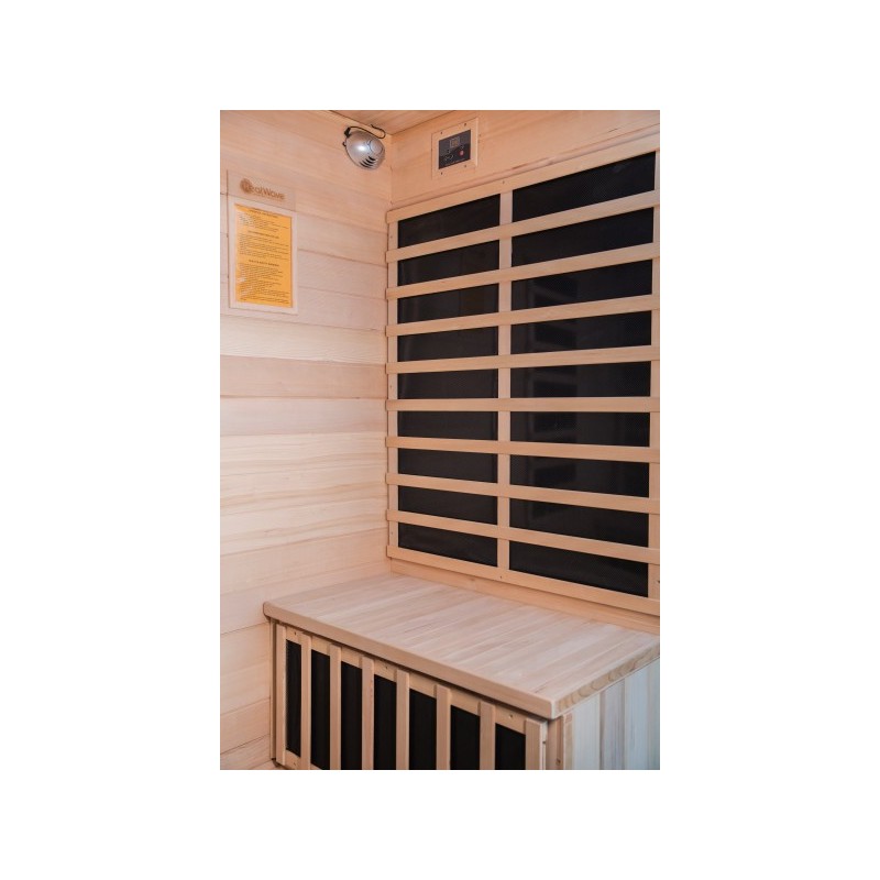 HeatWave 4-Person Sonoma Hemlock Infrared Sauna with 9 Carbon Heaters (SA7020)