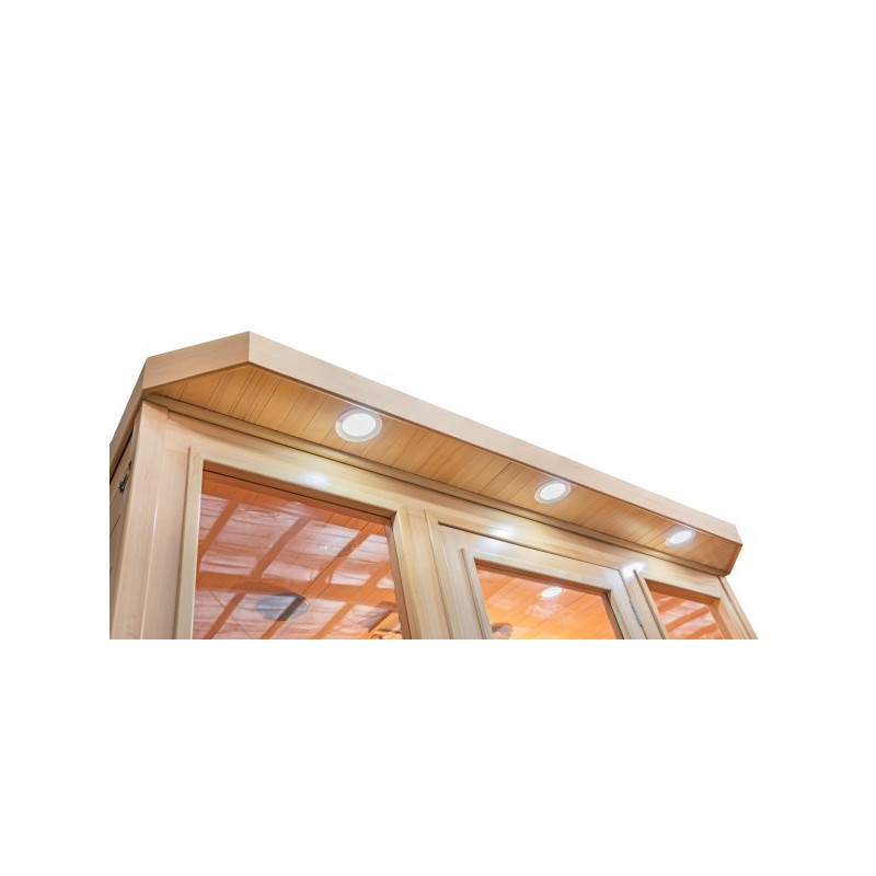 HeatWave 4-Person Sonoma Hemlock Infrared Sauna with 9 Carbon Heaters (SA7020)