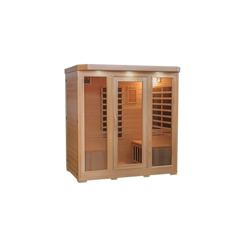 HeatWave 4-Person Sonoma Hemlock Infrared Sauna with 9 Carbon Heaters (SA7020)