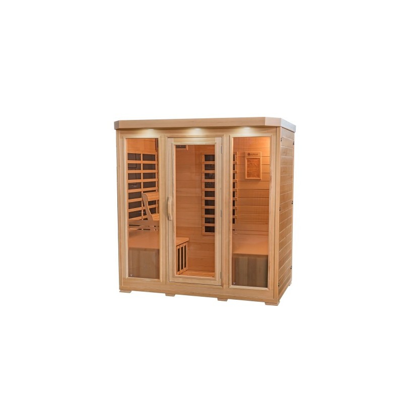 HeatWave 4-Person Sonoma Hemlock Infrared Sauna with 9 Carbon Heaters (SA7020)