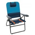 RIO Gear 4-Position Aluminum 17 inches Folding Chair - Navy (GR617-432-1)
