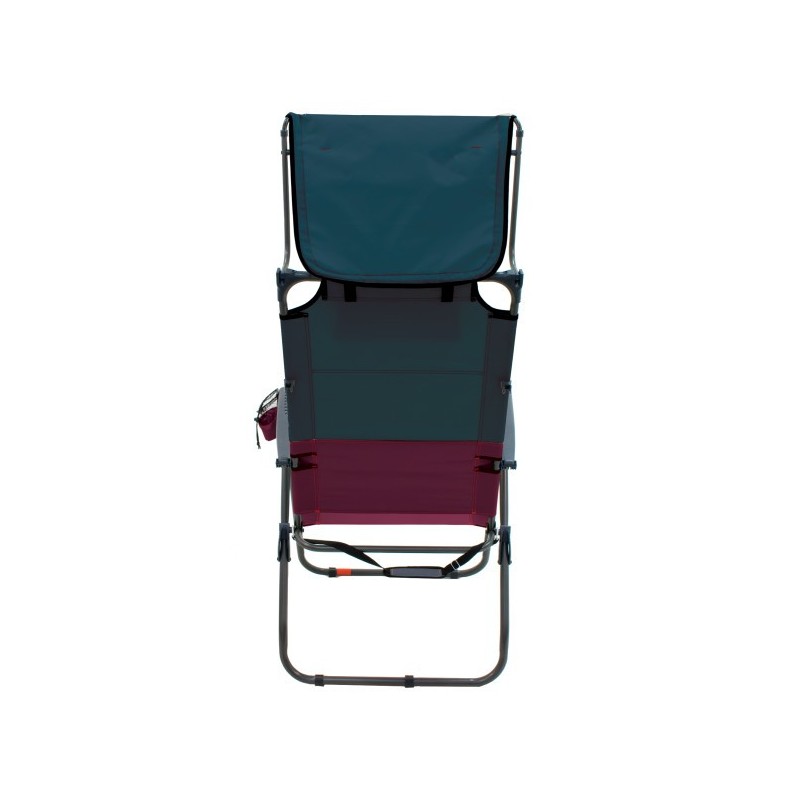 RIO Gear Hi-Boy Aluminum Canopy Folding Chair - Charcoal/Oxblood (GR643GHCP-430-1)
