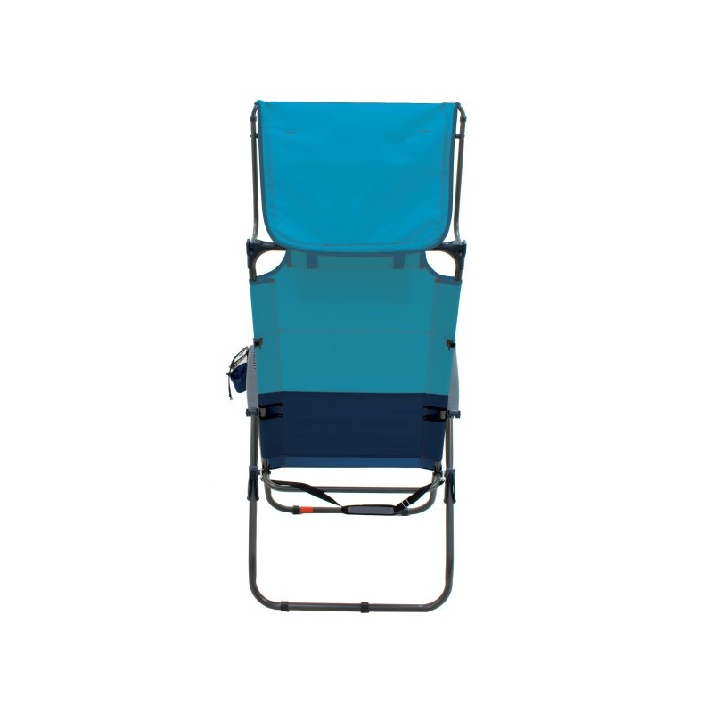 RIO Gear Hi-Boy Aluminum Canopy Folding Chair - Blue Sky/Navy(GR643GHCP-432-1)