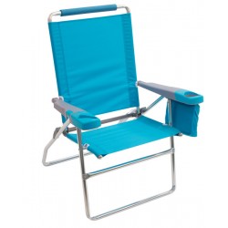 Rio Gear 4-Position 17" Seat Height Beach Chair - Turquoise (SC617-72-1)