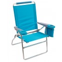 Rio Gear 4-Position 17" Seat Height Beach Chair - Turquoise (SC617-72-1)