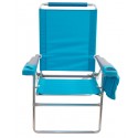 Rio Gear 4-Position 17" Seat Height Beach Chair - Turquoise (SC617-72-1)