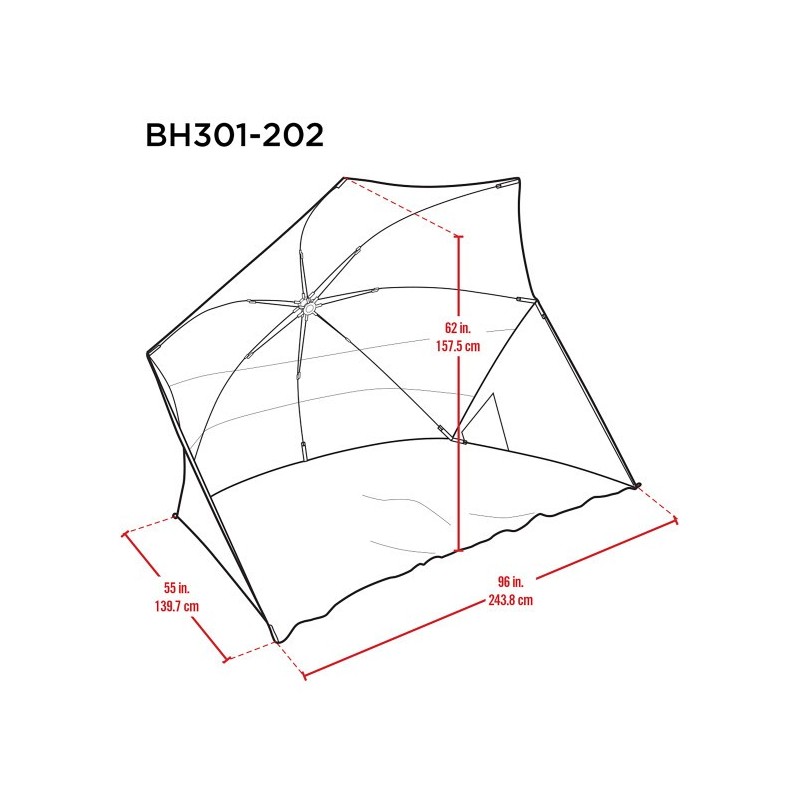 Rio Pop-Up Shelter - Surf Print (BH301-202-1)