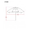 Rio 8' Extreme Shade Total Sun Block Umbrella - Blue (ETSB8-28-1) Rio 8' Extreme Shade Total Sun Block Umbrella - Blue (ETSB8-28-1)