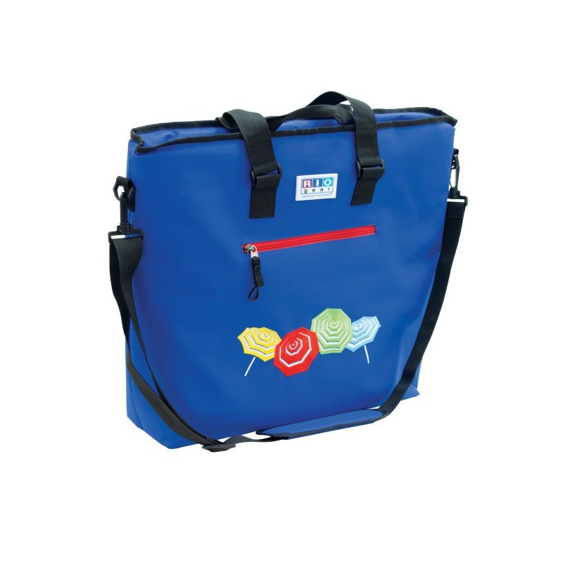 Rio Gear Deluxe Insulated Cooler Beach Bag - Solid Blue (CT777-46-1)