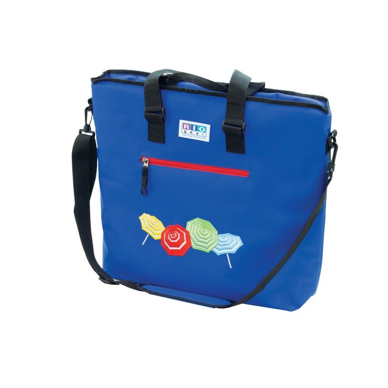 Rio Gear Deluxe Insulated Cooler Beach Bag - Solid Blue (CT777-46-1)