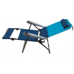 Rio Gear 4-Position Ottoman Lounger - Blue Sky and Navy (GR569-432-1)