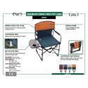 Rio Gear Broadback Oversized Camp Folding Chair - Blue Sky and Navy (GRDR384-432-1)