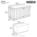 Lifetime 116 Gallon Outdoor Storage Deck Box (60186)