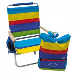 Rio 12" Aluminum Removable Backpack Chair - Surf Power Stripe (SC601BPR-2000-1)