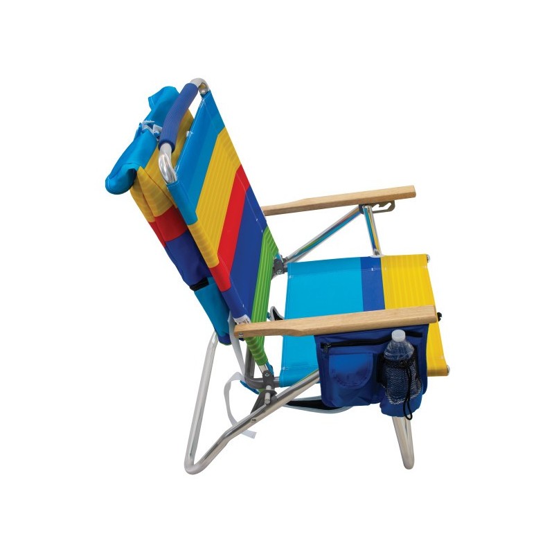 Rio 12" Aluminum Removable Backpack Chair - Surf Power Stripe (SC601BPR-2000-1)