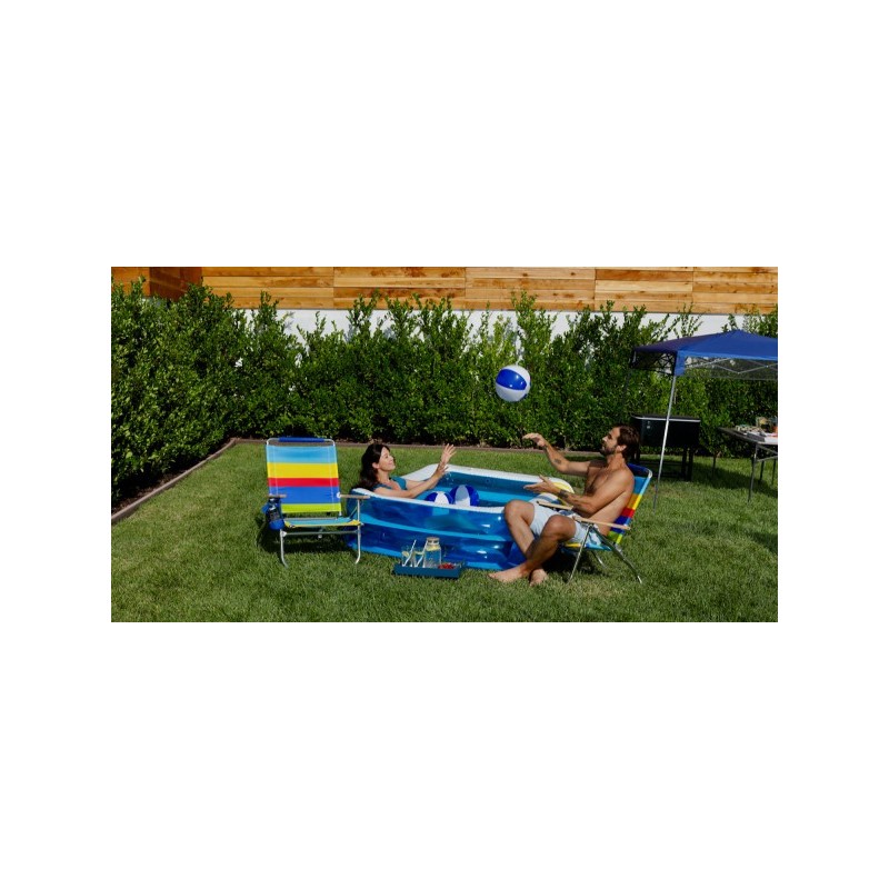 Rio 12" Aluminum Removable Backpack Chair - Surf Power Stripe (SC601BPR-2000-1)