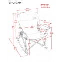 Rio Soft Arm Quad Rocker Chair - Navy (GRQR370-442-1)