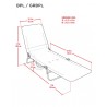 Rio Backpack Lounge Chair - Blue Sky and Navy (GRBPL-432-1) Rio Backpack Lounge Chair - Blue Sky and Navy (GRBPL-432-1)