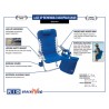 Rio Lace-Up Aluminum Backpack Chair - Blue (SC529-46-1) Rio Lace-Up Aluminum Backpack Chair - Blue (SC529-46-1)