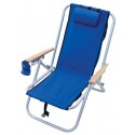 Rio 4-Position Aluminum Backpack Chair - Blue (SC540-28-1)