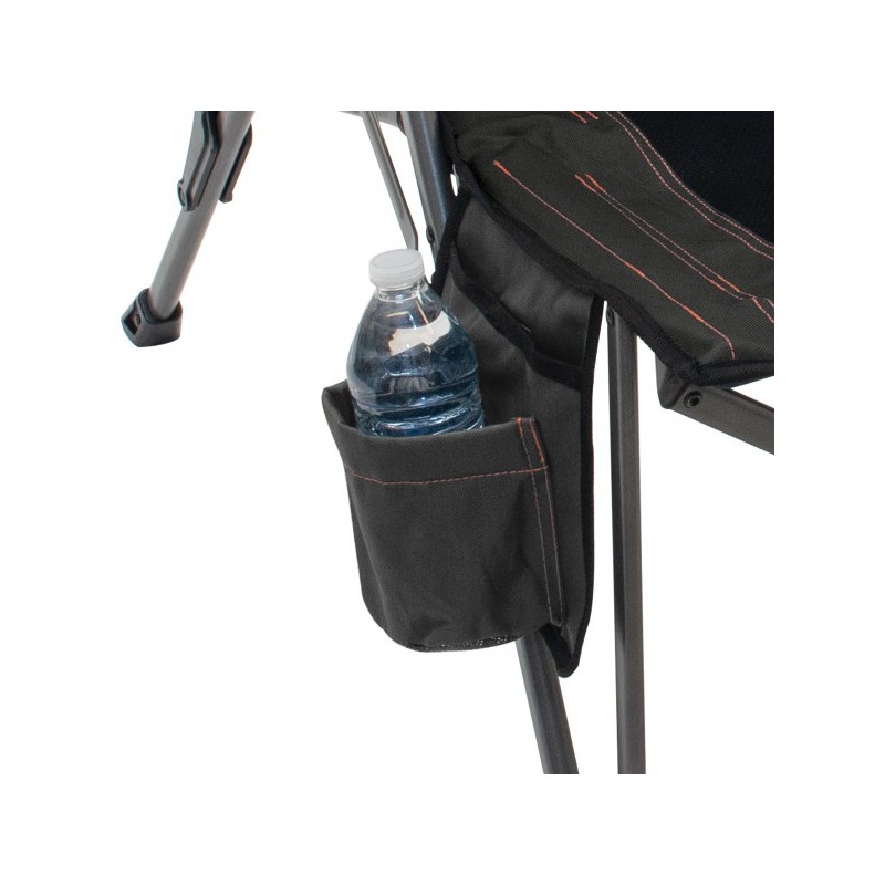 Rio New Hard Arm Quad Chair - Charcoal and Black (GRQC01-431-1)