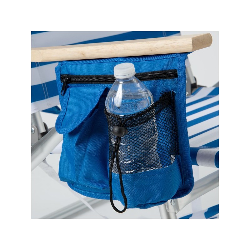 Rio Easy In-Easy Out Backpack Removable Tote Bag Chair - Blue/White Stripe (SC601RT-1915B202-1)