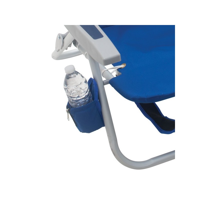 Rio Lace-Up Backpack Beach Chair with Removable Pouch - Blue (SC529R-46-1