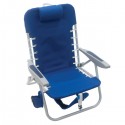 Rio Lace-Up Backpack Beach Chair with Removable Pouch - Blue (SC529R-46-1