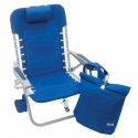 Rio Lace-Up Backpack Beach Chair with Removable Pouch - Blue (SC529R-46-1 Rio Lace-Up Backpack Beach Chair with Removable Pouch - Blue (SC529R-46-1