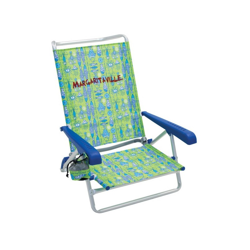 Margaritaville 5-Position Beach Chair - Green Fish (SC196MV-503-1)