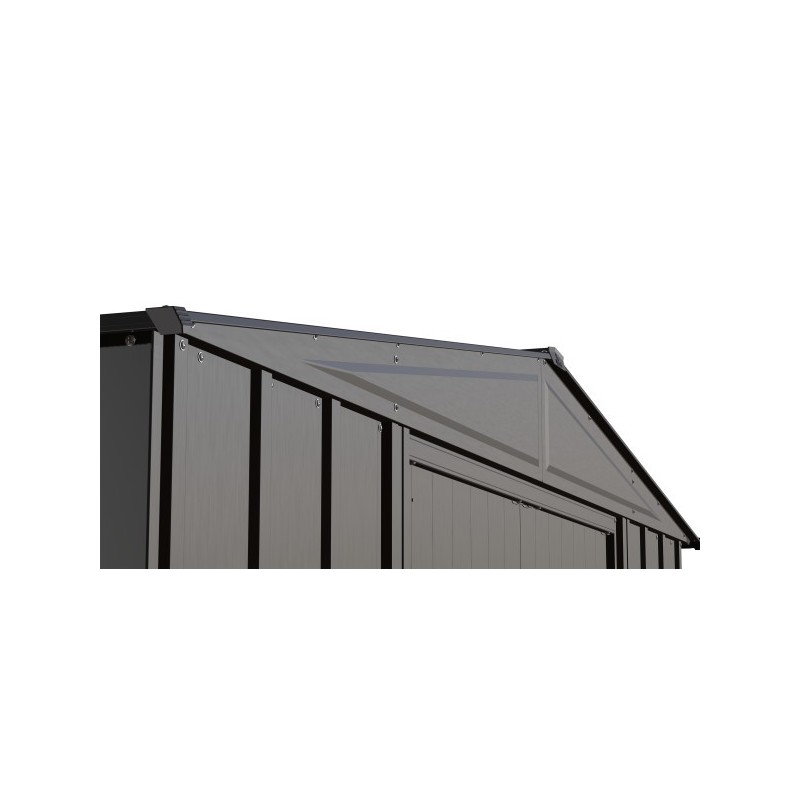 Arrow Classic 8x6 Steel Storage Shed Kit - Charcoal (CLG86CC)