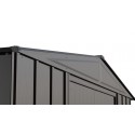 Arrow Classic 8x6 Steel Storage Shed Kit - Charcoal (CLG86CC)