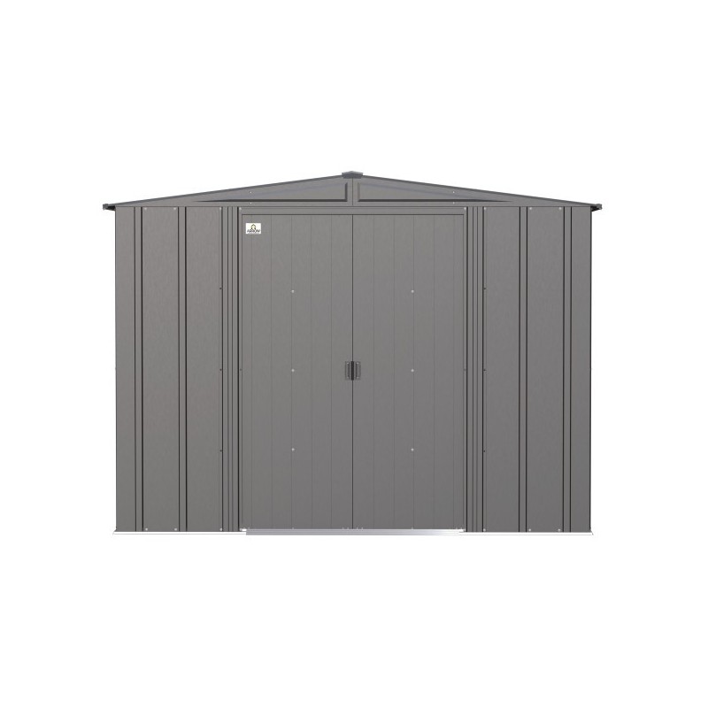 Arrow Classic 8x6 Steel Storage Shed Kit - Charcoal (CLG86CC)