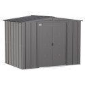 Arrow Classic 8x6 Steel Storage Shed Kit - Charcoal (CLG86CC)