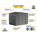 Arrow Classic 8x6 Steel Storage Shed Kit - Sage Green (CLG86SG)
