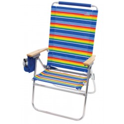 Rio Beach Hi-Boy Tall Back Beach Chair - Multi Stripe (SC644-1909-1)