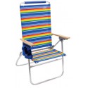 Rio Beach Hi-Boy Tall Back Beach Chair - Multi Stripe (SC644-1909-1)