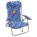 Margaritaville 4-Position Backpack Beach Chair - Blue Floral (SC529MV-505-1)