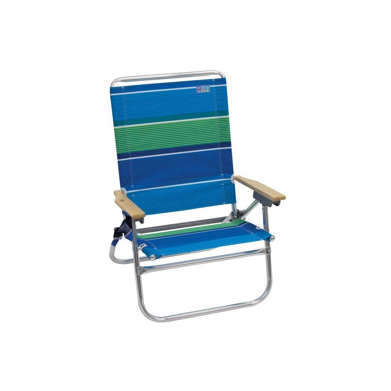 Rio Beach 4-Position Easy-In Easy-Out Beach Chair - Stripe (SC602-1905-1)
