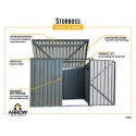 Arrow 6x3 Storboss Storage Shed Kit - Charcoal (STB63CC)