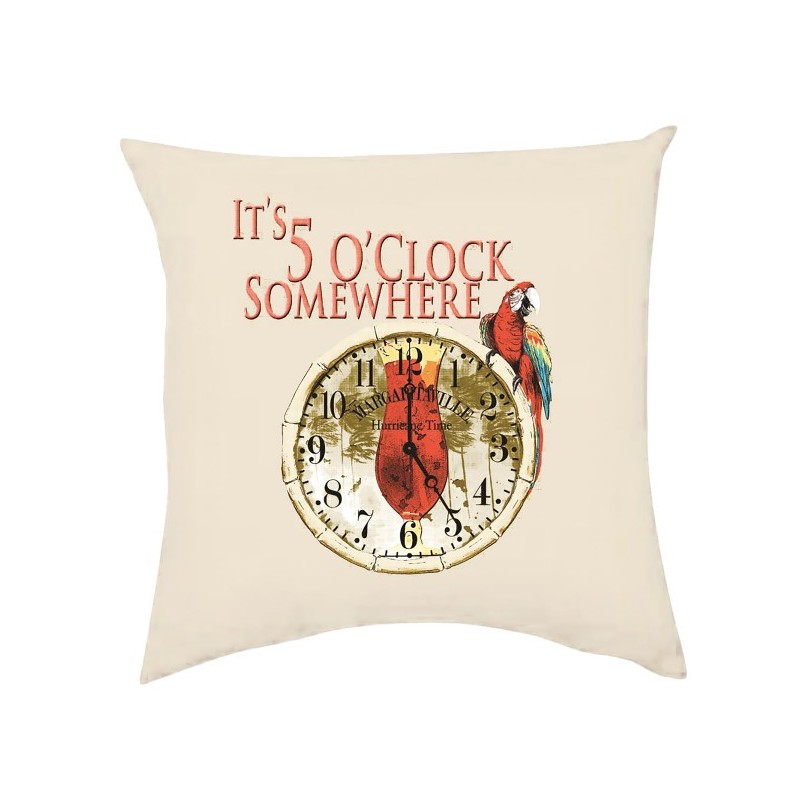 Margaritaville Double Sided Throw Pillows - It's 5 O'Clock Somewhere (TPSET12-1)