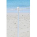 Margaritaville 6' Beach Umbrella with Built-In Sand Anchor - Blue Green Stripe (UB79MV-504-1)