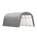 Shelter Logic12x20x8 ft Round Style Shelter - Grey (62780)