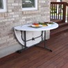 Lifetime 60-inch Round Fold-In-Half Table 2 pack - White Granite (80883) Lifetime 60-inch Round Fold-In-Half Table 2 pack - White Granite (80883)