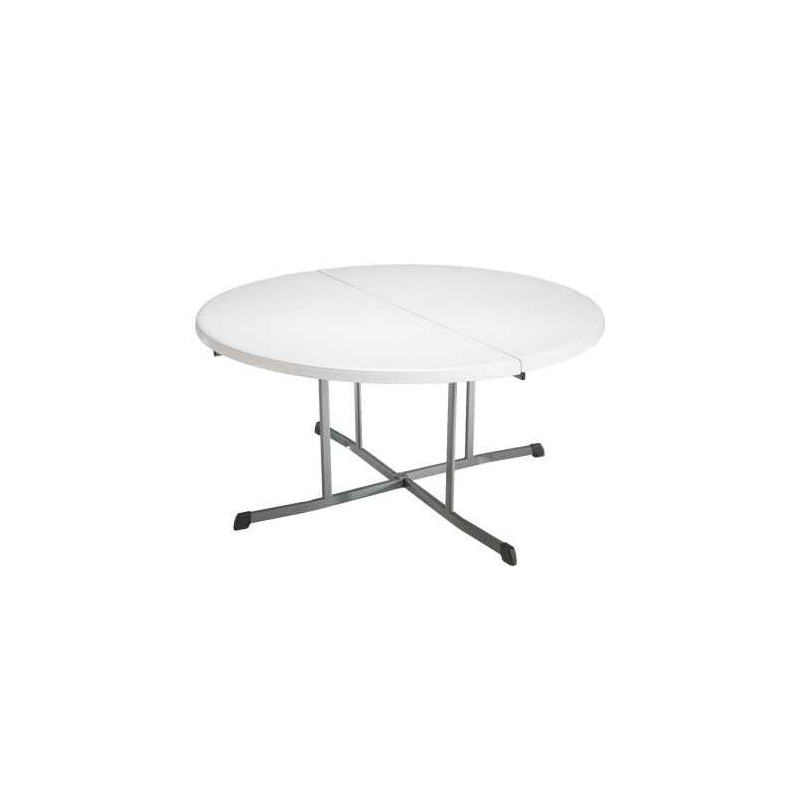 Lifetime 60-inch Round Fold-In-Half Table 2 pack - White Granite (80883)
