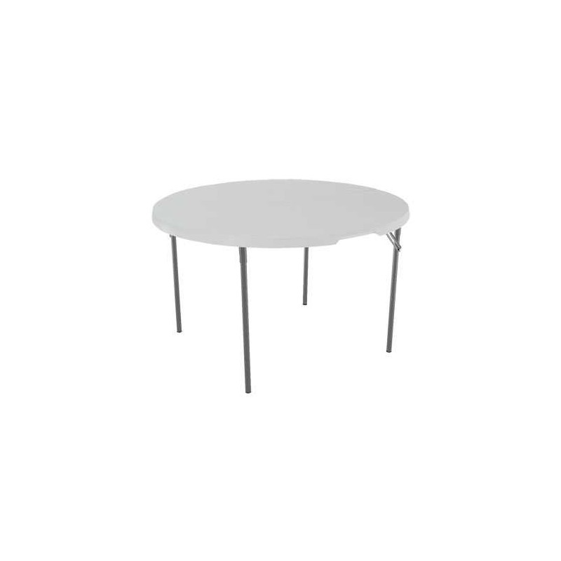Lifetime 48-inch Round Fold-In-Half Table 2 pack - White Granite (80886)