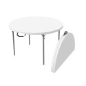 Lifetime 48-inch Round Fold-In-Half Table 2 pack - White Granite (80886)