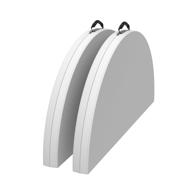 Lifetime 48-inch Round Fold-In-Half Table 2 pack - White Granite (80886)